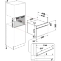 Kuchenka mikrofalowa do zabudowy Whirlpool W7 MD440 Czarny/Stal nierdzewna -schemat instalacji- Ekspert-AGD.com