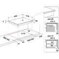 Płyta indukcyjna szklano-ceramiczna do zabudowy Whirlpool WL B4265 BF/IXL 65 cm Czarny -schemat instalacji- Ekspert-AGD.com