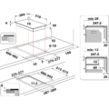Płyta indukcyjna szklano-ceramiczna do zabudowy Whirlpool WS Q0530 NE 28,4 cm Czarny -schemat instalacji- Ekspert-AGD.com
