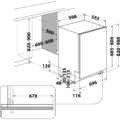 Zmywarka do zabudowy Whirlpool WIC 3C34 PFE S 60 cm -schemat instalacji- Ekspert-AGD.com