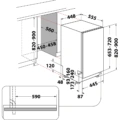 Zmywarka do zabudowy Whirlpool WSIP 4O33 PFE 45 cm -schemat instalacji- Ekspert-AGD.com