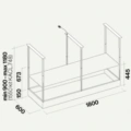 Okap wyspowy Falmec Spazio Circle.Tech Isola 180 Inox 600 m3/h, z pilotem -Projekt techniczny- Ekspert-AGD.com