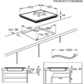 Płyta indukcyjna AEG IKE96654FB MultiBridge SLIM-FIT 90 cm Czarny Płyta indukcyjna do zabudowy AEG IKE96654FB MultiBridge SLIM-FIT 90 cm Czarny -schemat instalacji- Ekspert-AGD.com