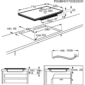 Płyta indukcyjna do zabudowy AEG IPE74541FB SLIM-FIT 68 cm Czarny -schemat instalacji- Ekspert-AGD.com