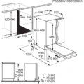 Zmywarka AEG FSK73767P GlassCare 60 cm Zmywarka do zabudowy AEG FSK73767P GlassCare 7000 60 cm -schemat instalacji- Ekspert-AGD.com
