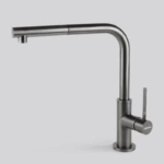 Bateria zlewozmywakowa Falmec Trevi Corner PVD Gunmetal, z wyciąganą wylewką - Ekspert-AGD.com