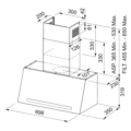 Okap ścienny Franke Classic Plus FCL 70 PW Biały perłowy -schemat instalacji- Ekspert-AGD.com 2