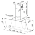 Okap ścienny Franke Evo Plus FPJ 625 V WH/SS Białe szkło/Stal szlachetna -schemat instalacji- Ekspert-AGD.com 2