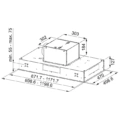 Okap sufitowy Franke Maris FCBI 926 WH Biały mat -schemat instalacji- Ekspert-AGD.com 2