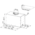 Okap do wbudowania w szafkę Franke Box Flush Premium FBFP XS A70 w wykończeniu stal szlachetna -schemat instalacji- Ekspert-AGD.com 2