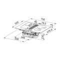 Płyta indukcyjna z okapem Franke Smart FSM 709 HI Czarne szkło + Plancha Grill A9HHPG11 Płyta indukcyjna do zabudowy zintegrowana z okapem Franke Smart FSM 709 HI Czarne szkło -schemat instalacji- Ekspert-AGD.com 2
