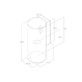 Okap Elica TUBE PRO BL MAT/A/43 Czarny matowy, naścienny, wyciąg PRF0090719B Okap naścienny Elica TUBE PRO BL MAT/A/43 Czarny matowy -schemat instalacji- Ekspert-AGD.com 2