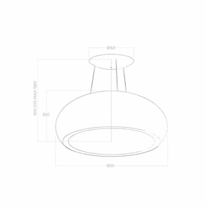 Okap Elica SEASHELL WH/F/80 Perłowy, wyspowy, pochłaniacz PRF0024262A - Ekspert-AGD.com
