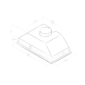 Zintegrowany okap do zabudowy Elica ERA C IX/A/52 Stal nierdzewna, wyciąg -schemat instalacji- Ekspert-AGD.com 3