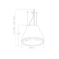 Okap Elica SHINING CAST IRON/F/50 Metal z efektem żeliwa, wyspowy, pochłaniacz PRF0120590A - obrazek 2