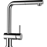 Bateria kuchenna SCHOCK EPOS 540.120 Chrom (CHR) z wyciąganą wylewką - Ekspert-AGD.com