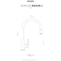 Bateria kuchenna SCHOCK KAVUS 559.120 Gunmetal (GUM) z wyciąganą wylewką - obrazek 2