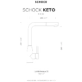 Bateria kuchenna SCHOCK KETO 518.120 Puro z wyciąganą wylewką Bateria kuchenna SCHOCK KETO 518.120 Puro z wyciąganą wylewką - obrazek 2
