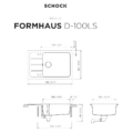 Zlewozmywak SCHOCK FORMHAUS D-100LS Moonstone CRISTALITE Zlewozmywak SCHOCK FORMHAUS D-100LS Moonstone CRISTALITE - obrazek 2