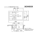 Zlewozmywak SCHOCK MANHATTAN D-150S Moonstone CRISTALITE - obrazek 2