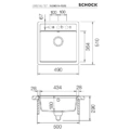 Zlewozmywak SCHOCK NEMO N-100S Croma CRISTALITE Zlewozmywak SCHOCK NEMO N-100S Croma CRISTALITE - obrazek 2