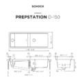 Zlewozmywak SCHOCK PREPSTATION D-150 U - podwieszany Twilight CRISTADUR Zlewozmywak SCHOCK PREPSTATION D-150 U - podwieszany Twilight CRISTADUR - obrazek 2