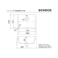 Zlewozmywak SCHOCK QUADRO N-100 Onyx CRISTALITE Zlewozmywak SCHOCK QUADRO N-100 Onyx CRISTALITE - obrazek 2