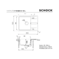 Zlewozmywak SCHOCK RONDA D-100L Moonstone CRISTALITE - obrazek 2