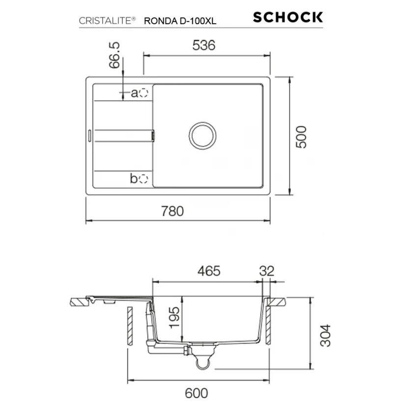 Zlewozmywak SCHOCK RONDA D-100XL Onyx CRISTALITE 4 Zlewozmywak SCHOCK RONDA D-100XL Onyx CRISTALITE - Ekspert-AGD.com 4