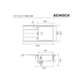 Zlewozmywak SCHOCK TIA D-100L Bronze CRISTADUR - obrazek 2