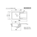 Zlewozmywak SCHOCK MONO D-100L Rouge CRISTADUR - obrazek 2