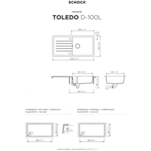 Zlewozmywak SCHOCK TOLEDO D-100L Magma CRISTADUR Zlewozmywak SCHOCK TOLEDO D-100L Magma CRISTADUR - Ekspert-AGD.com