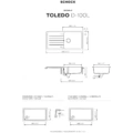 Zlewozmywak SCHOCK TOLEDO D-100L Silverstone CRISTADUR - obrazek 2