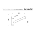 Bateria kuchenna SCHOCK ALTOS S 530.120 Inox (EDM) z wyciąganą wylewką - obrazek 2