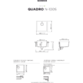 Zlewozmywak SCHOCK QUADRO N-100S Alpina CRISTALITE - obrazek 2