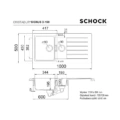 Zlewozmywak SCHOCK SIGNUS D-150 Magma CRISTADUR - obrazek 2