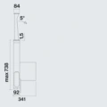 Okap Falmec Down Draft 90 Inox (korpus bez silnika), nablatowy - obrazek 10