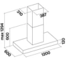 Okap Falmec Line Pro Isola 120 Inox 950 m3/h, wyspowy - obrazek 2