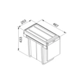 Sortownik odpadów Franke Cube 30 134.0039.554 - obrazek 2