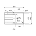 Zlewozmywak Franke Hydros HDX 614-86 Stal szlachetna 101.0320.861 - obrazek 2