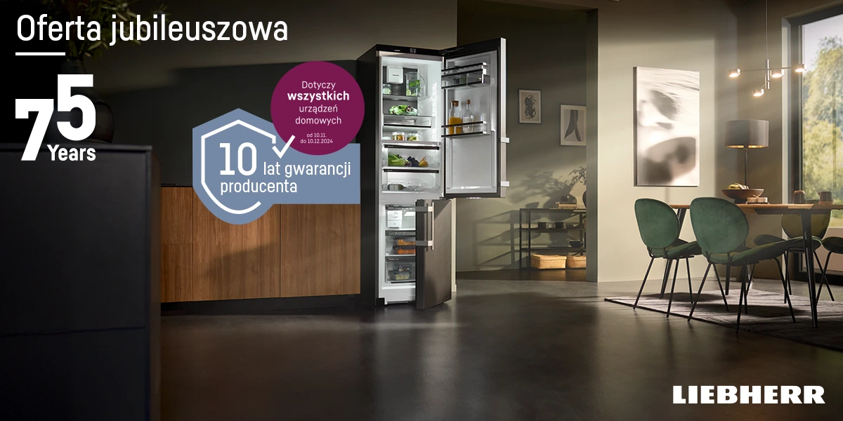 Oferta jubileuszowa 75 lat Liebherr - 10 lat gwarancji producenta