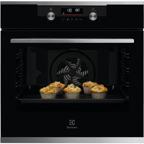 Piekarnik parowy do zabudowy Electrolux KODDP77X SteamBake Czarny/Stal szlachetna - Ekspert-AGD.com