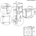 Piekarnik parowy do zabudowy Electrolux KODDP77X SteamBake Czarny/Stal szlachetna -Schemat instalacji- Ekspert-AGD.com