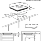 Płyta indukcyjna do zabudowy Electrolux LIR60430BW Induction SLIM-FIT 60 cm Biały -schemat instalacji- Ekspert-AGD.com 2