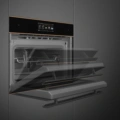 Piekarnik SMEG SO4606WAPNR Omnichef Czarne szkło + miedź, parowy z mikrofalą, kompaktowy - obrazek 10