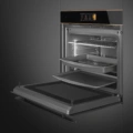 Piekarnik SMEG SO6606WAPNR Omnichef Czarne szkło + miedź, parowy z mikrofalą - obrazek 6