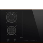 Płyta gazowo-indukcyjna do zabudowy SMEG PM6643R 65 cm Czarne szkło + miedź