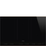 Płyta indukcyjna do zabudowy SMEG SIM6864R 80 cm Czarne szkło + miedź