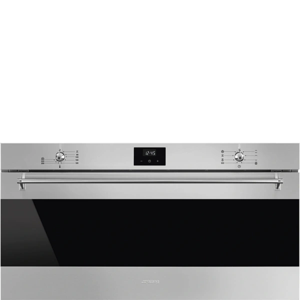 Kompaktowy piekarnik do zabudowy SMEG SFR9300X Stal nierdzewna 90 cm