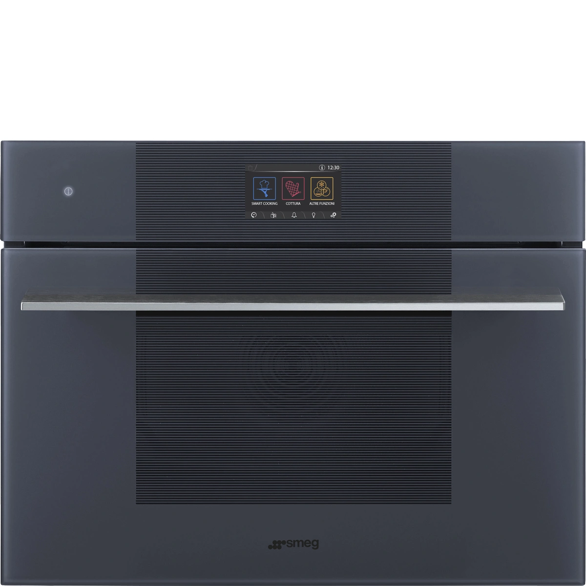 Kompaktowy piekarnik parowy do zabudowy SMEG SO4104S4PG Steam100 Pro Neptune Grey